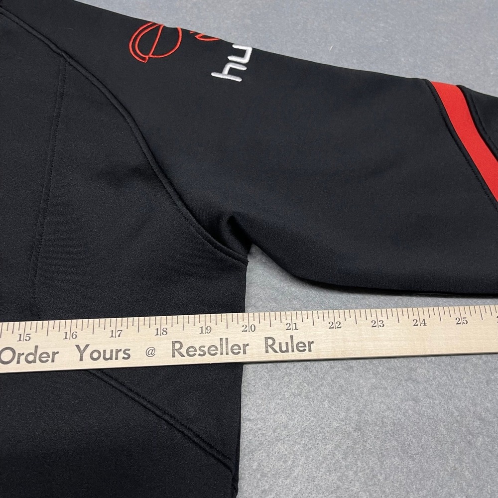 Hummel Sweatshirt Men Medium Black Athletic Training Top Therma Fleece Lined - Picture 10 of 11